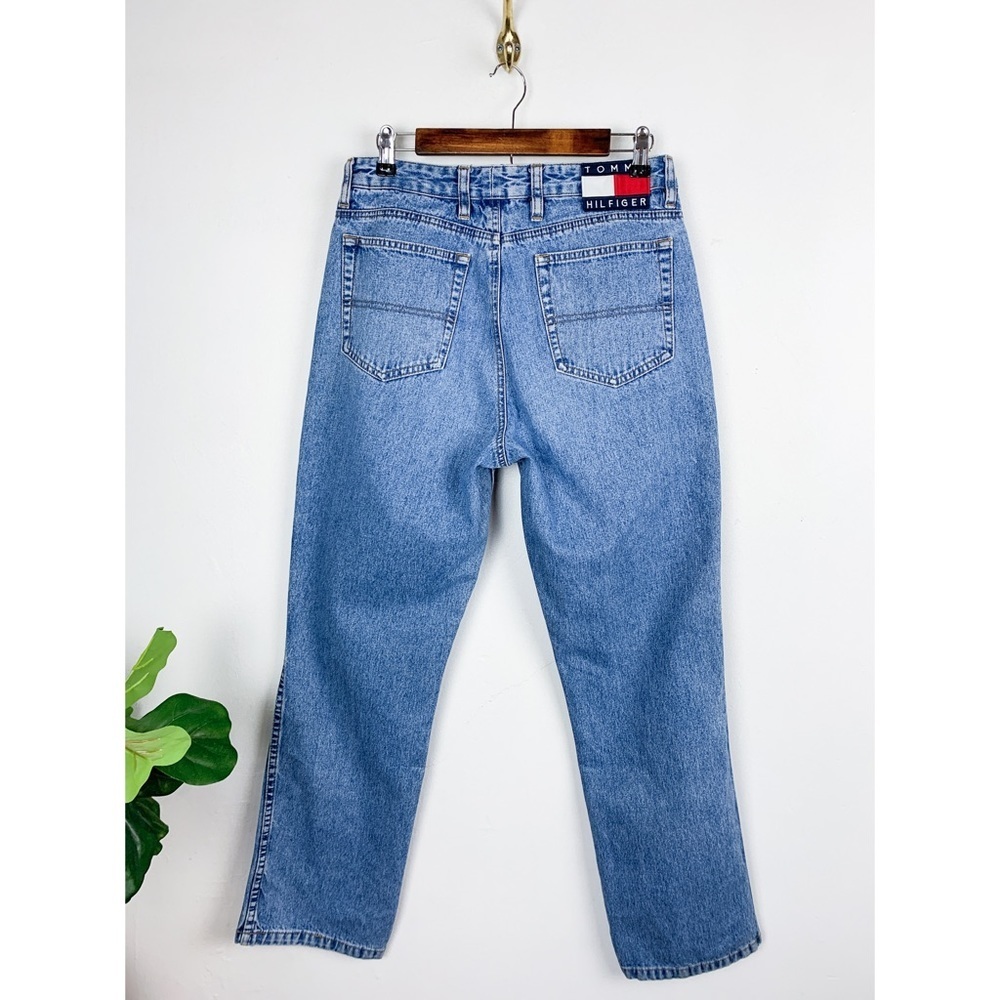VTG 90s Tommy Hilfiger High Waist Straight Leg Jeans Sz 10